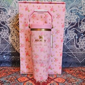 Stanley 1913 X Love Shack Fancy 30oz Flip Straw Pink Floral Insulated Tumbler